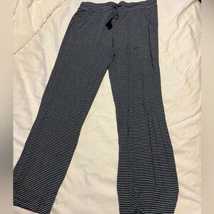 Stars Above Lightweight Stripped PJ Pants in white and blue